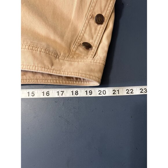 Talbots  Khaki Wide-Leg Pants  Side Button Details Size 16 - Picture 3 of 11